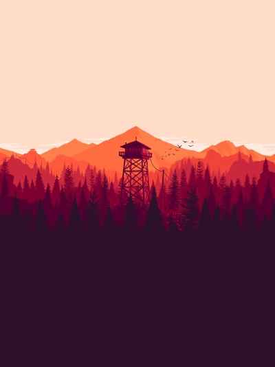 Video Game Firewatch, Tower, 1620x2160