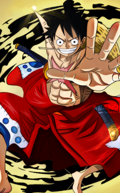 Anime One Piece, Monkey D. Luffy, 1600x2560