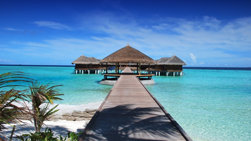 Maldives, hotel, 4K