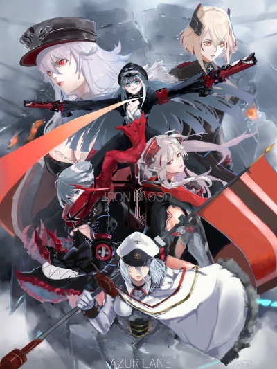 Anime Azur Lane, Graf Zeppelin (Azur Lane), Deutschland (Azur Lane), Roon (Azur Lane), Prinz Eugen (Azur Lane), Admiral Graf Spee (Azur Lane), 1536x2048