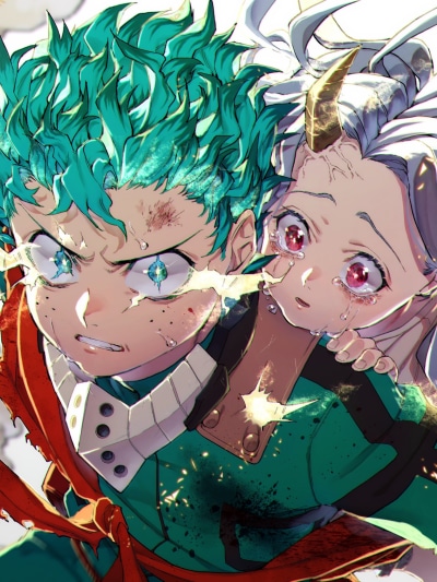 Anime My Hero Academia, Eri (My Hero Academia), Izuku Midoriya, 1536x2048