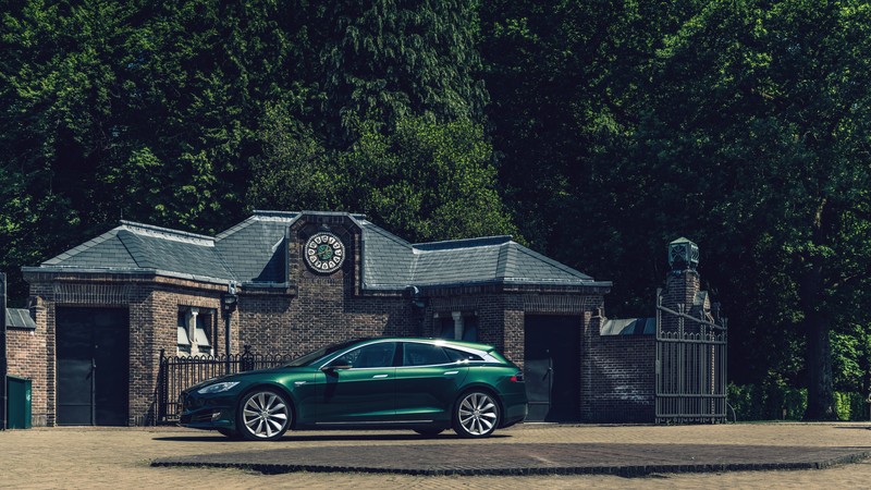 Tesla Model S Shooting Brake, 2018 Cars, electric car, 6K