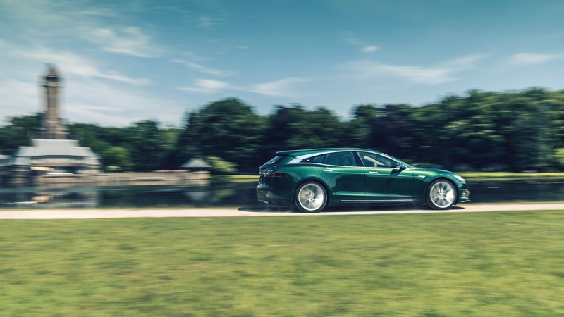Tesla Model S Shooting Brake, 2018 Cars, electric car, 6K