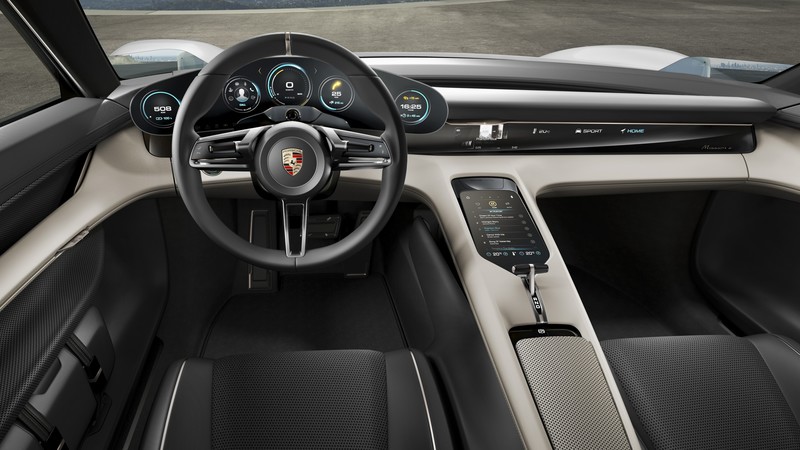 Porsche Taycan, Electric Cars, supercar, 800v, interior
