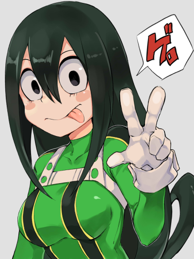 Anime My Hero Academia, Tsuyu Asui, 1536x2048