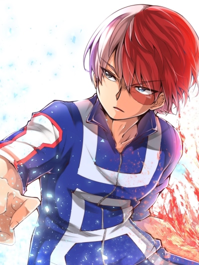 Anime My Hero Academia, Shoto Todoroki, 1536x2048