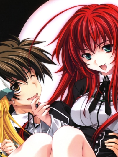 Anime High School DxD, Rias Gremory, Issei Hyoudou, 1536x2048