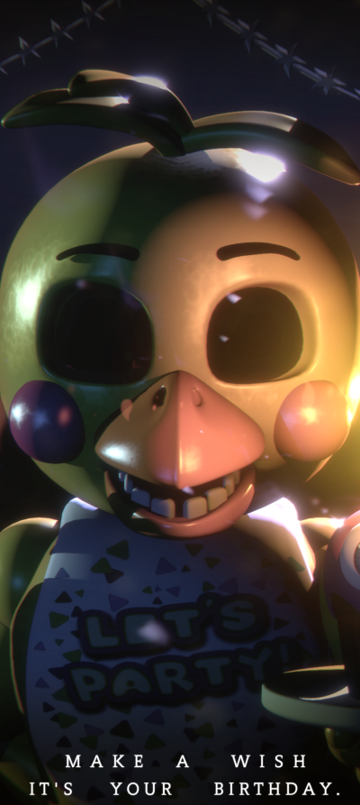 Video Game Five Nights At Freddys 2, Toy Chica (Five Nights At Freddys), 1440x3216