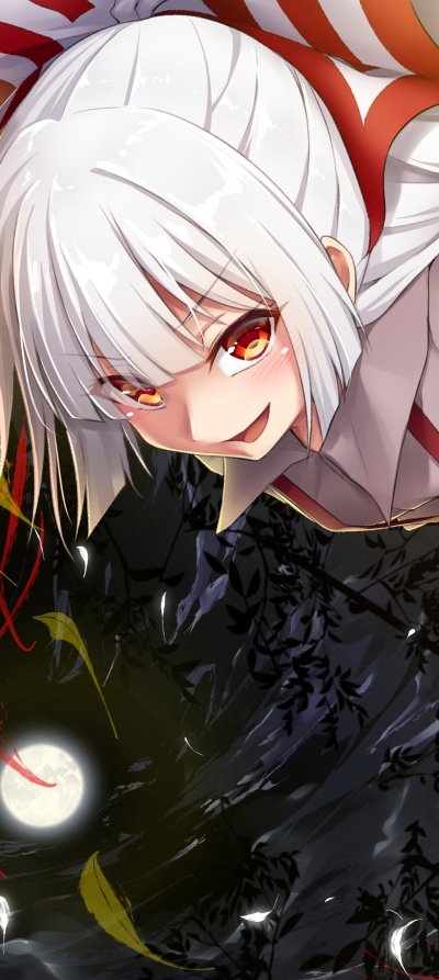 Anime Touhou, Fujiwara No Mokou, 1440x3216