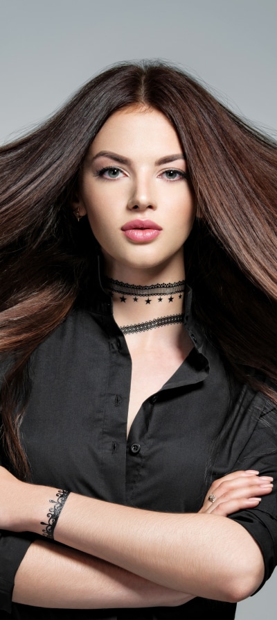 Women Model, Black Hair, 1440x3216