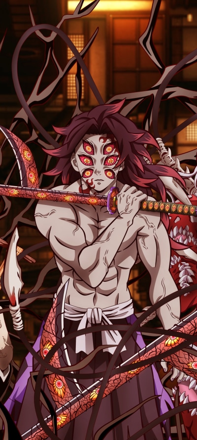 Anime Demon Slayer: Kimetsu no Yaiba, Kokushibo (Demon Slayer), 1440x3216