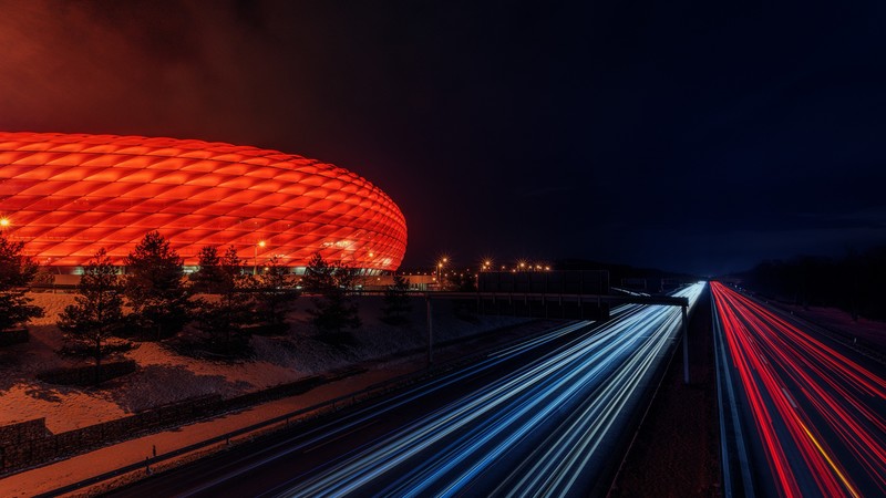 Munich, Germany, Light, Night, 6K