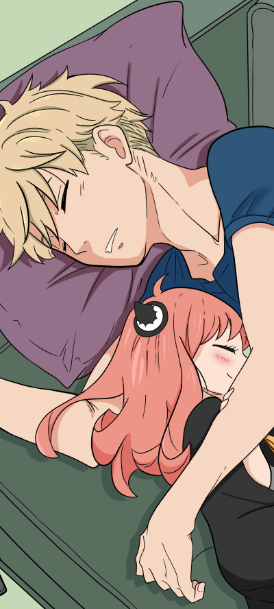 Anime Spy x Family, Anya Forger, Loid Forger, 1440x3200