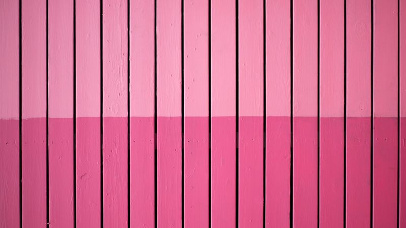 fence, wooden, pink, 4k
