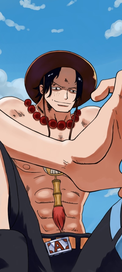 Anime One Piece, Portgas D. Ace, 1440x3200