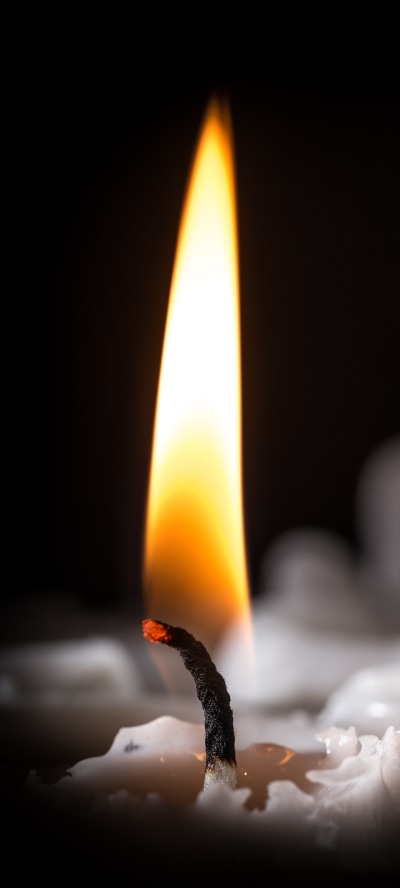 Photography Candle, Flame, Close-up, 1440x3200