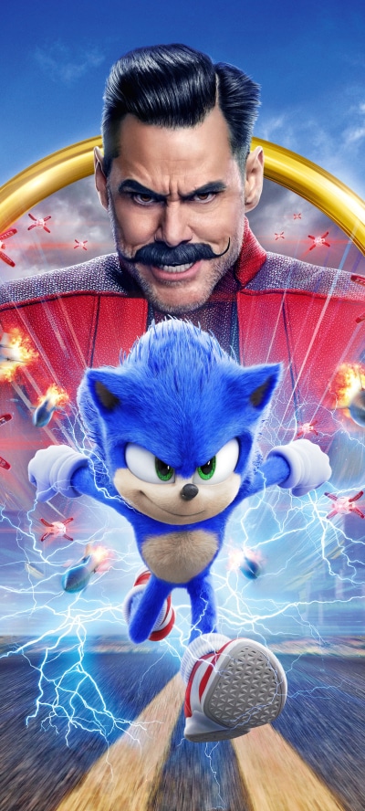Movie Sonic the Hedgehog, Jim Carrey, Doctor Robotnik, 1440x3200