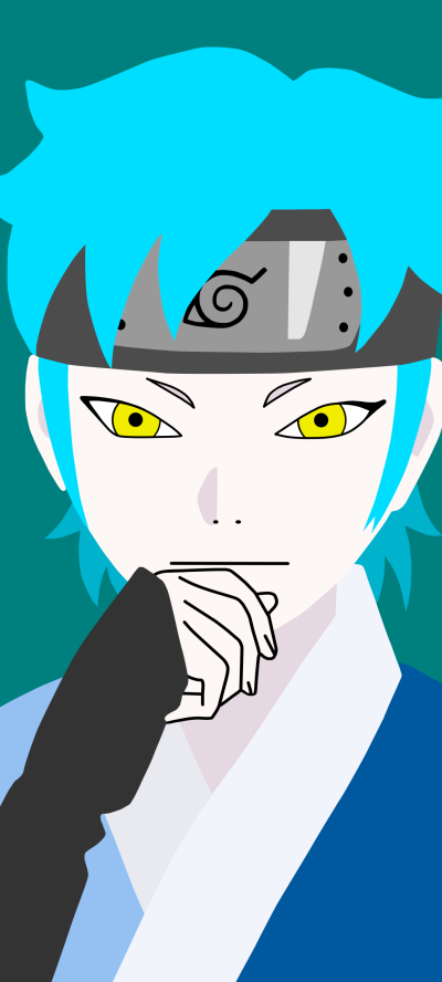 Anime Boruto, Mitsuki (Naruto), Blue Hair, Yellow Eyes, Boruto: Naruto Next Generations, 1440x3200