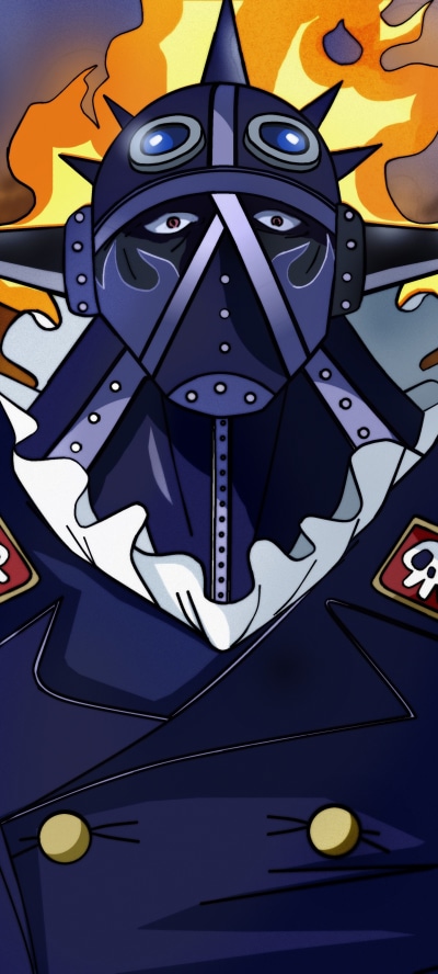 Anime One Piece, King The Wildfire, 1440x3200