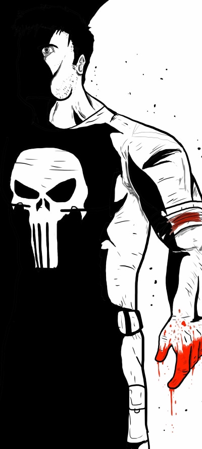 Comics Punisher, 1440x3200