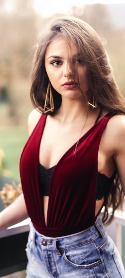 Women Model, Brunette, 1440x3200