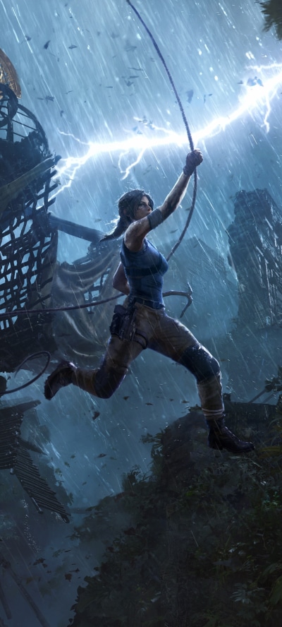 Video Game Shadow of the Tomb Raider, Lara Croft, 1440x3200