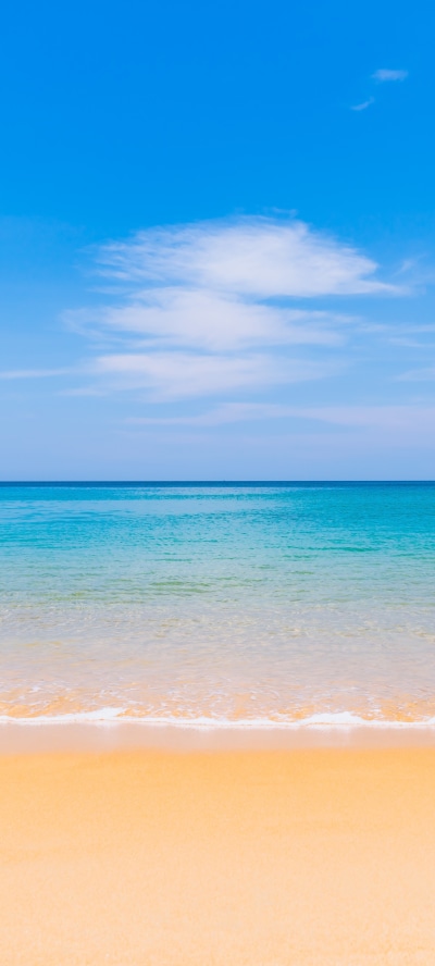 Earth Ocean, Sky, Horizon, Nature, 1440x3200