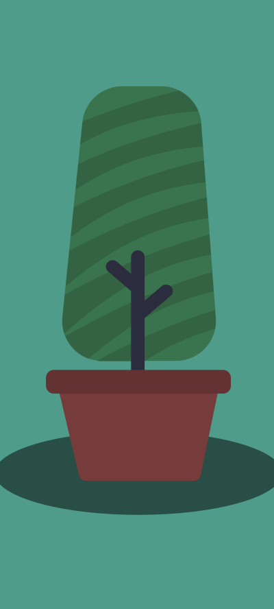 Artistic Minimalist, Plant, Pot Plant, 1440x3200