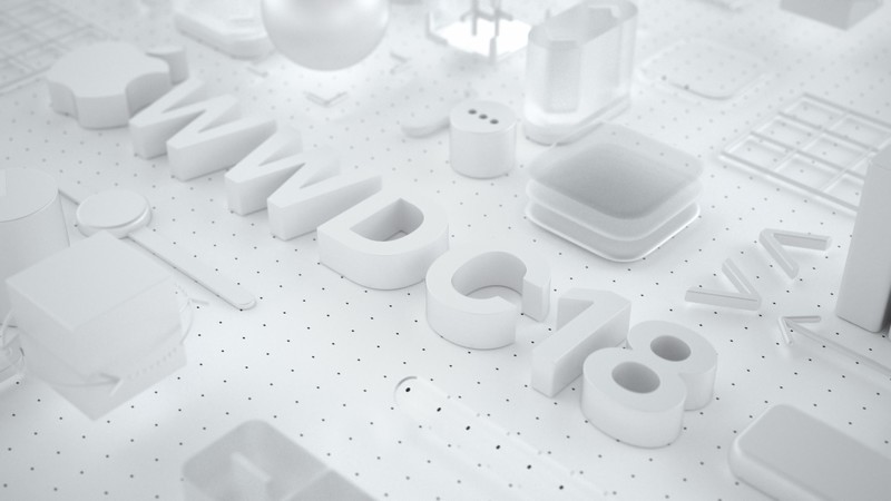 WWDC 2018, White, 3D, 4K