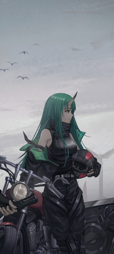 Video Game Arknights, Hoshiguma (Arknights), 1440x3200