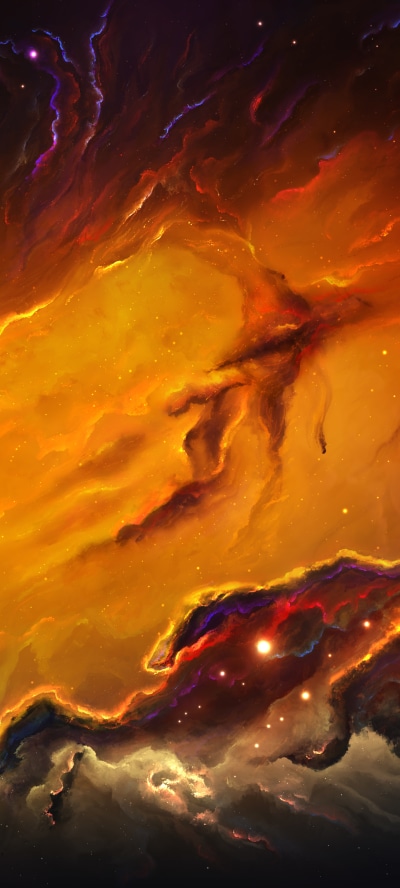 Sci Fi Nebula, Space, 1440x3200