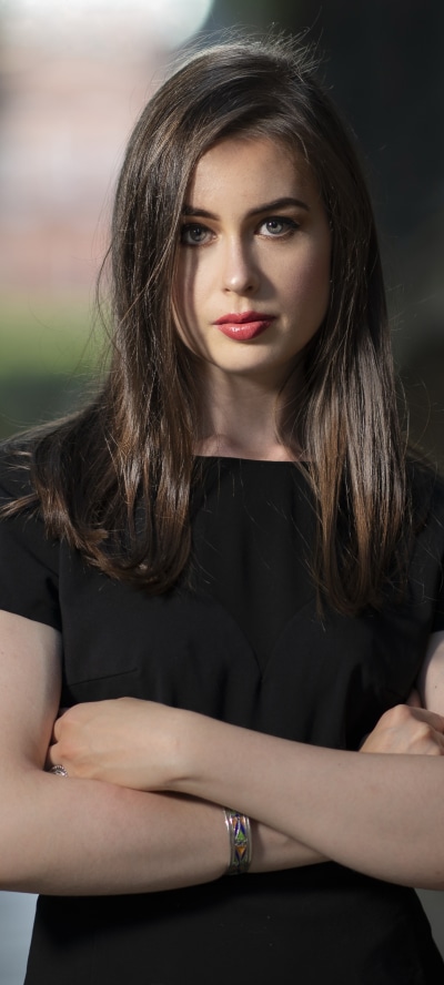 Women Model, Brunette, Lipstick, 1440x3200