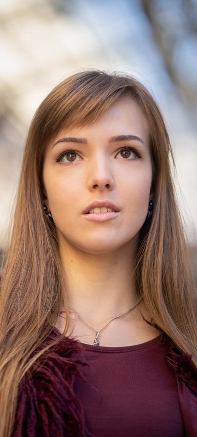 Women Model, Hazel Eyes, Brunette, Face, 1440x3200
