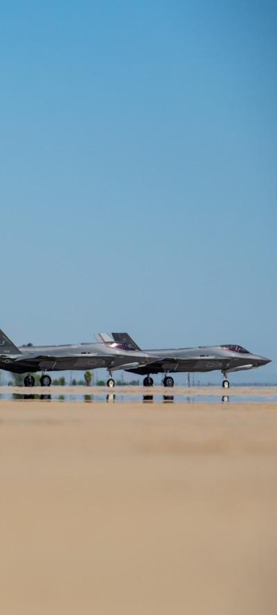 Military Lockheed Martin F-35 Lightning II, Jet Fighter, Warplane, Aircraft, 1440x3200