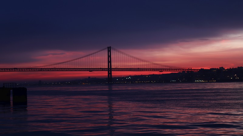 Bridge, Silhouette, 6K