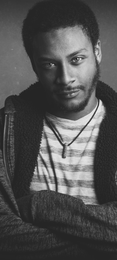 Men Model, Black and White, Beard, 1440x3200
