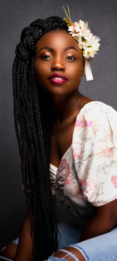 Women Model, Long Hair, Black Hair, Braid, 1440x3200