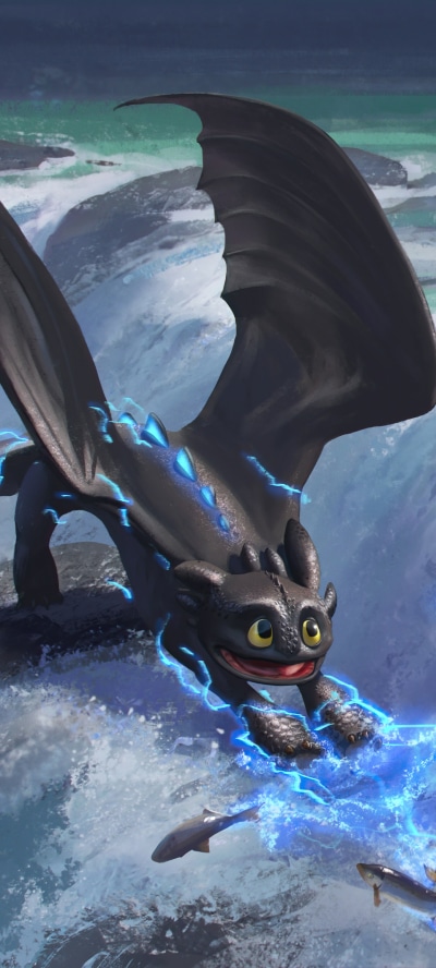 Movie How to Train Your Dragon: The Hidden World, How To Train Your Dragon, Night Fury, Toothless (How To Train Your Dragon), Dragon, 1440x3200