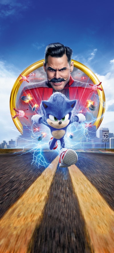 Movie Sonic the Hedgehog, Doctor Robotnik, Jim Carrey, 1440x3200