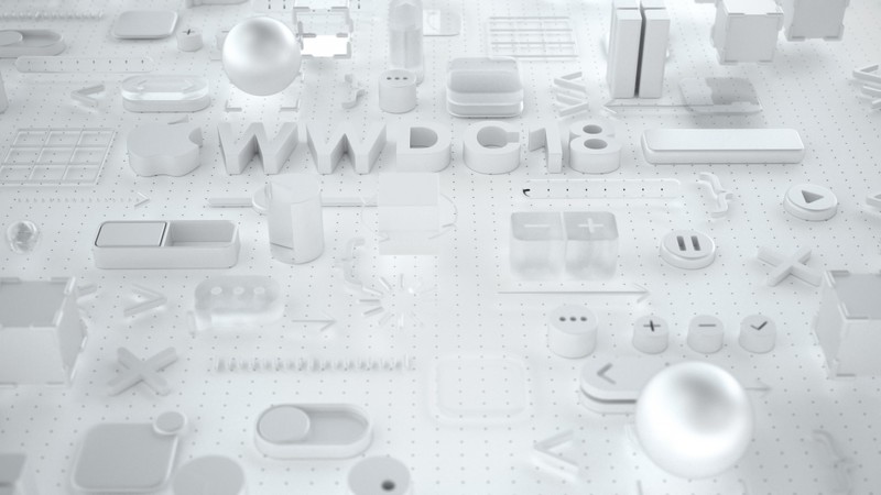 WWDC 2018, White, 3D, 4K