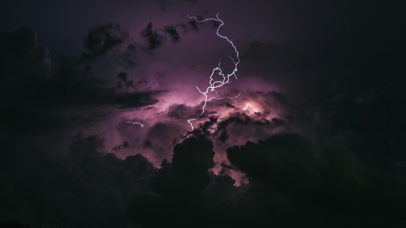 Storm, Lightning, 4K