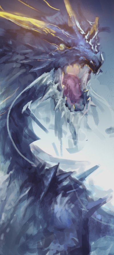 Fantasy Dragon, 1440x3200