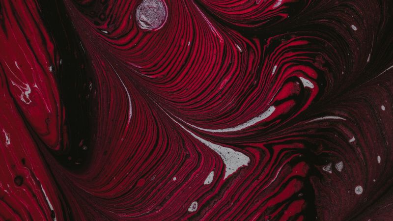 stains, abstraction, red, stripes, 4k