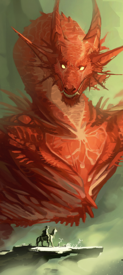 Fantasy Dragon, 1440x3200