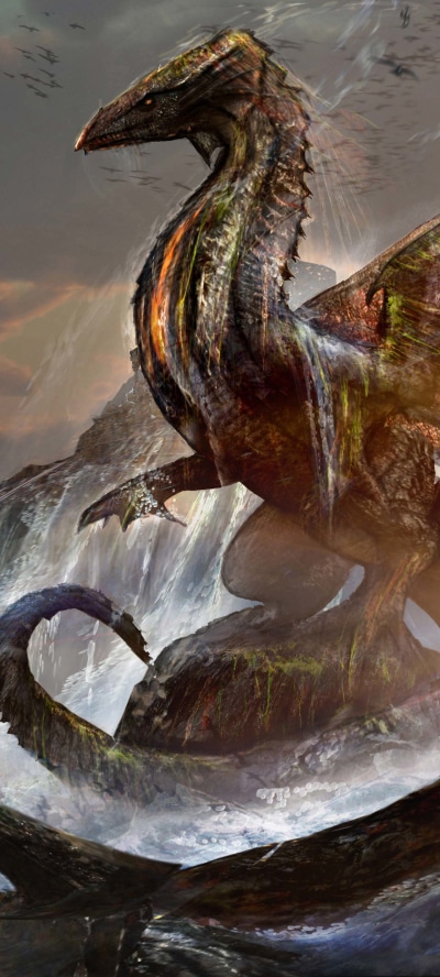 Fantasy Dragon, 1440x3200
