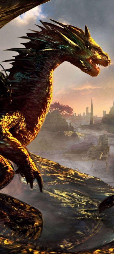 Fantasy Dragon, 1440x3200