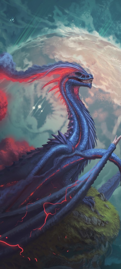 Fantasy Dragon, 1440x3200