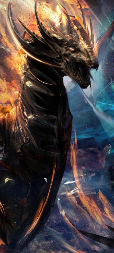 Fantasy Dragon, 1440x3200