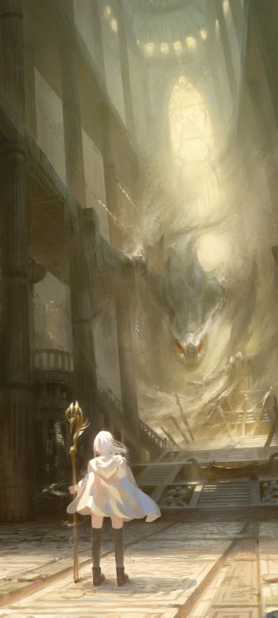 Fantasy Dragon, Chinese Dragon, 1440x3200