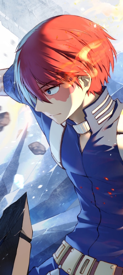 Anime My Hero Academia, Shoto Todoroki, 1440x3200